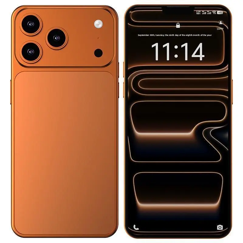2026 New Android15 I17 PRO MAX Smartphone: 7.3-Inch Display, 12GB RAM + 512GB ROM, Dual Rear 108MP + 78MP Cameras, 8000mAh Long-Lasting Battery with Fast Charging, Unlocked 5G, Facial Recognition Unlock & OTG Function