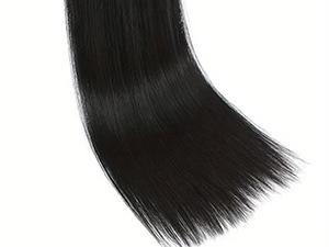 Straight Human Hair Bundles Hair Extensions 100g/PC Natural Hair Weaving Bundles 100% Unprocessed Remy Virgin Human Hair Weft Soft Bone Straight Sew In Hair Bundles Natural Black