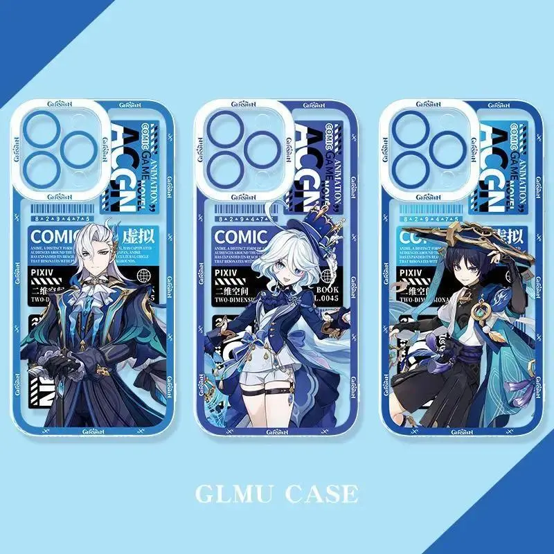 Protective Genshin Impact Wanderer Furina Custom Smartphone Case, Mobile Phone Accessory for iPhone 17 Pro Max, 16, 15, 14, 13, 12, 11 Pro Max & Air Devices