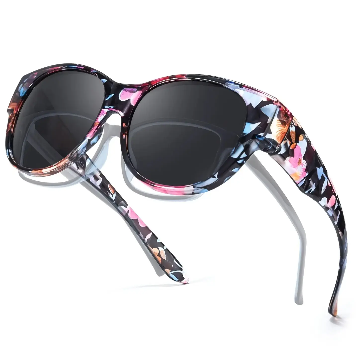 Women's Fit-Over Polarized Sports Sunglasses - Oversized Lenses, UV Protection, Trendy Styling for Driving, Daily Wear, Festival Gifts
