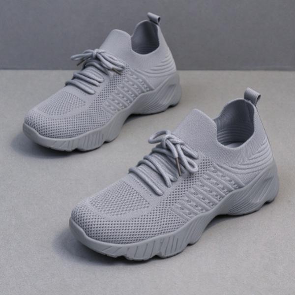 Women's Mesh Casual Sneakers 2026 - Lightweight Breathable, Wide Toe Box, Thick Sole Trainers for Daily Commute, Fall Shoes, Black, White, Pink, Khaki, US 5-11, Mesh/Knit