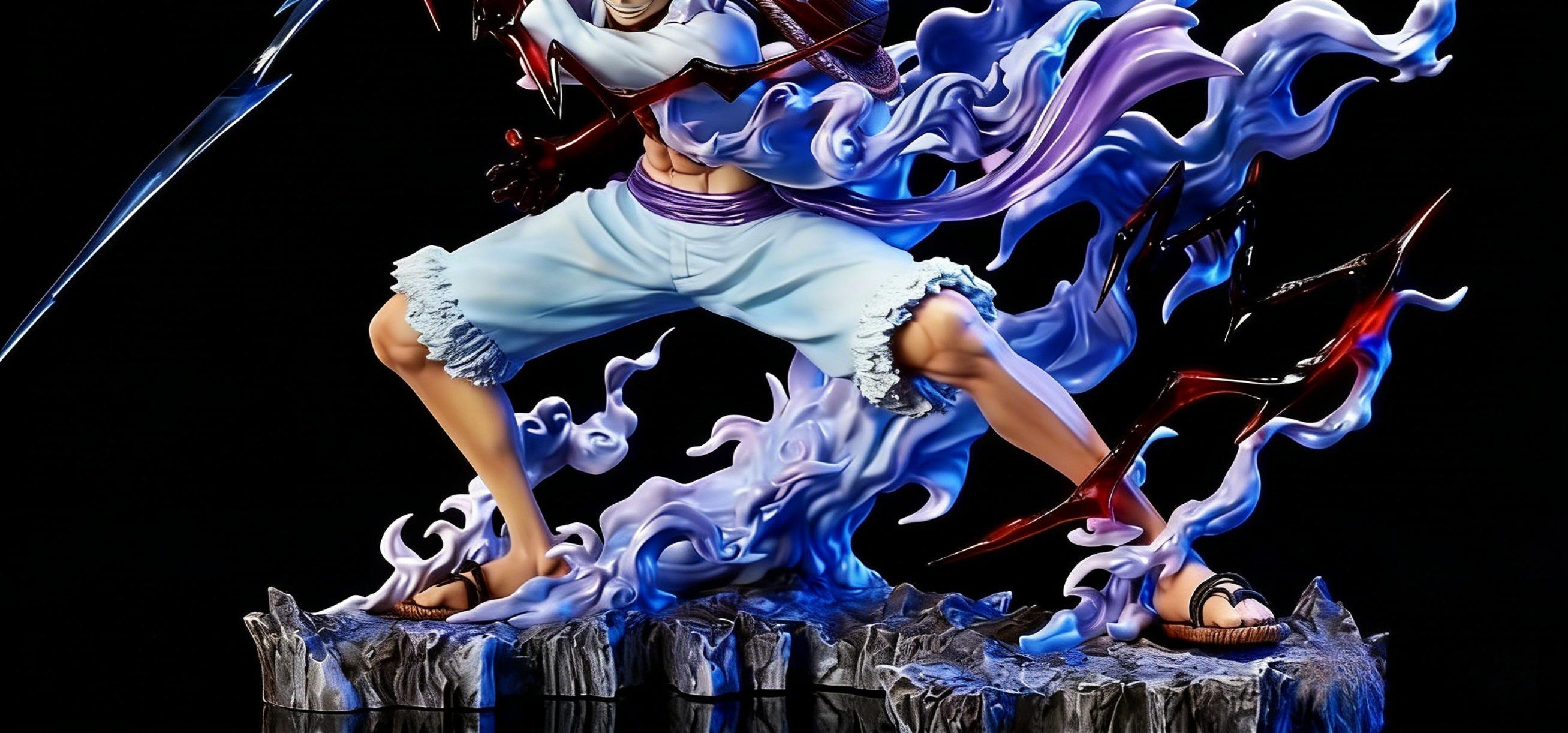 Home Decor GK - Sun God Nika - Action Figure with Lights - Collectible Model Toy - Handheld Five-Gear Thunder Mode Monkey D. llluuuffllyy