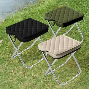 Folding Stool, Portable & Storable Outdoor Leisure Chair, Made of 600D Oxford Fabric. Ideal for camping, fishing, queuing and other outdoor activities.