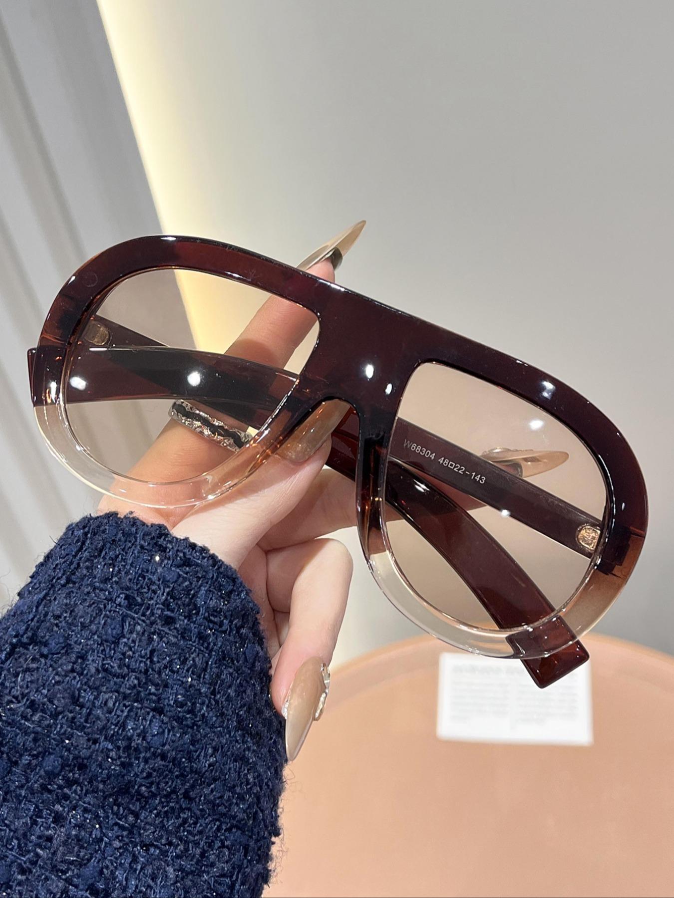 Unisex Fashionable All-match Tinted Lens Sunglasses, Trendy Casual Sunglasses for Everyday Use, Fashion Accessories for Outdoor Activities, High Quality Sunglasses, Fashionable Frames Sunglasses