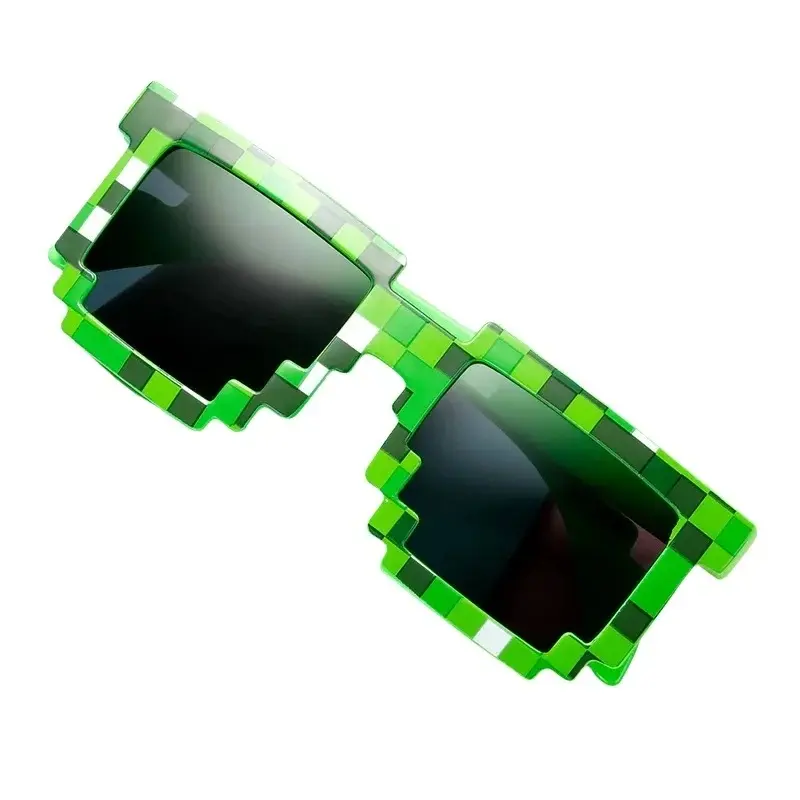 2025 New fashion Sun Glasses Hot Sale Sunglasses Creeper Glasses Novelty Mosaic Funny Goggles Boys Girls Pixel Eyewear﻿