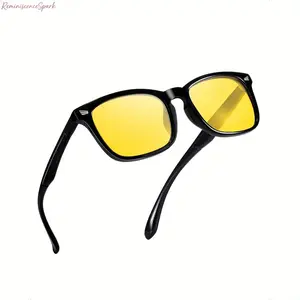 Unisex Polarized Night Vision Driving Sunglasses Sports Eyewear - Anti-Glare Low-Light Enhancing Lenses, UV400 Shielding, High Brightness Polarized Tint, for Driving/OOTD, Campus Commute, Holiday Gifting