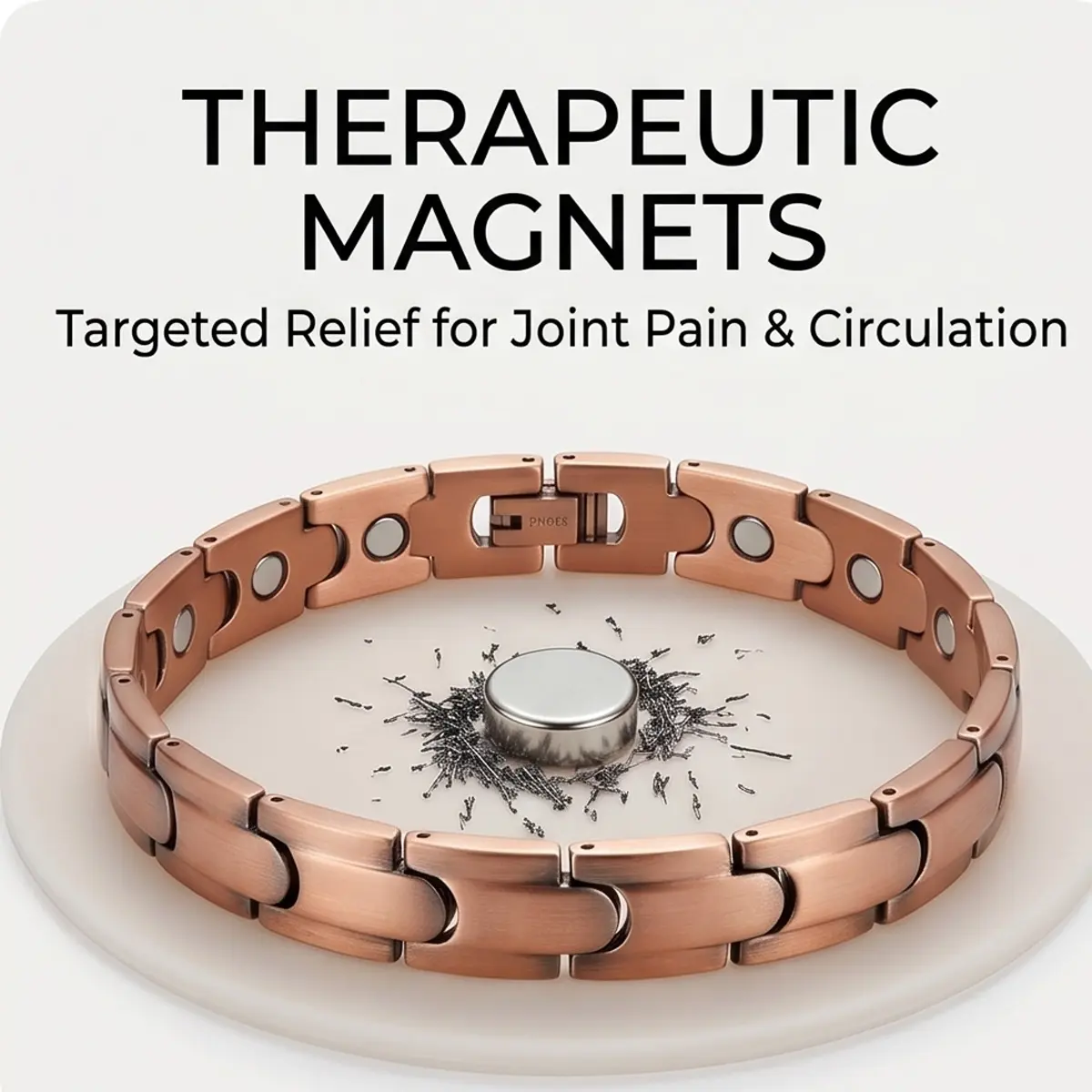 Copper Bracelets for Women, Pure Copper Magnetic Bracelet for Women with 3500 Gauss Magnets, Adjustable Bracelet for Women, Elegant Jewelry Gift with Sizing Tool