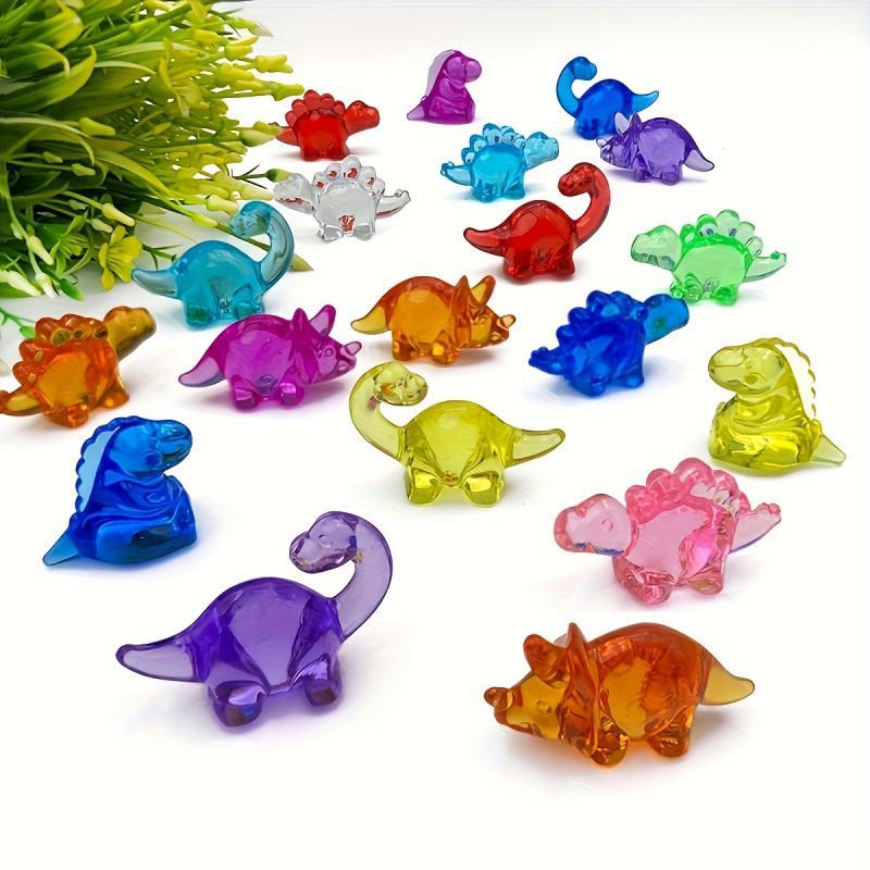 Mini Dinosaur Decoration, 50pcs Cute Collectible Figurines Dinosaur Ornament, DIY Decorative Accessories for Home & Office & Party