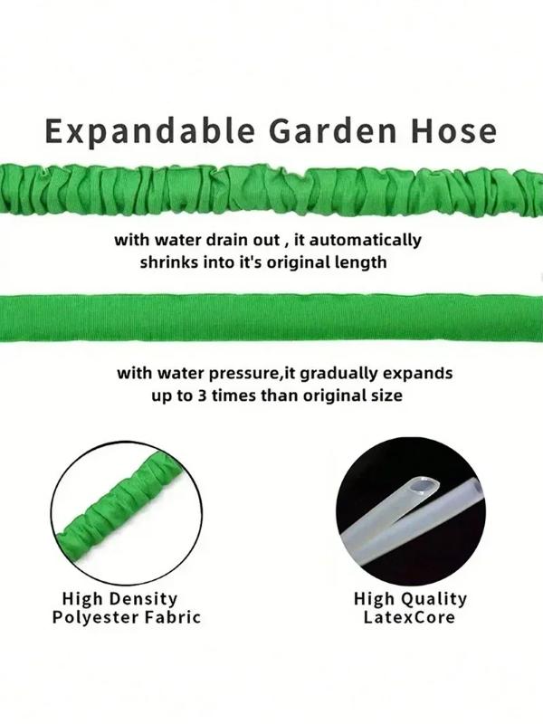 25FT-75FT Expandable Magic Hose Lightweight Design Durable Materials 7 Water Spraying Functions Gun Home Garden Watering Tools