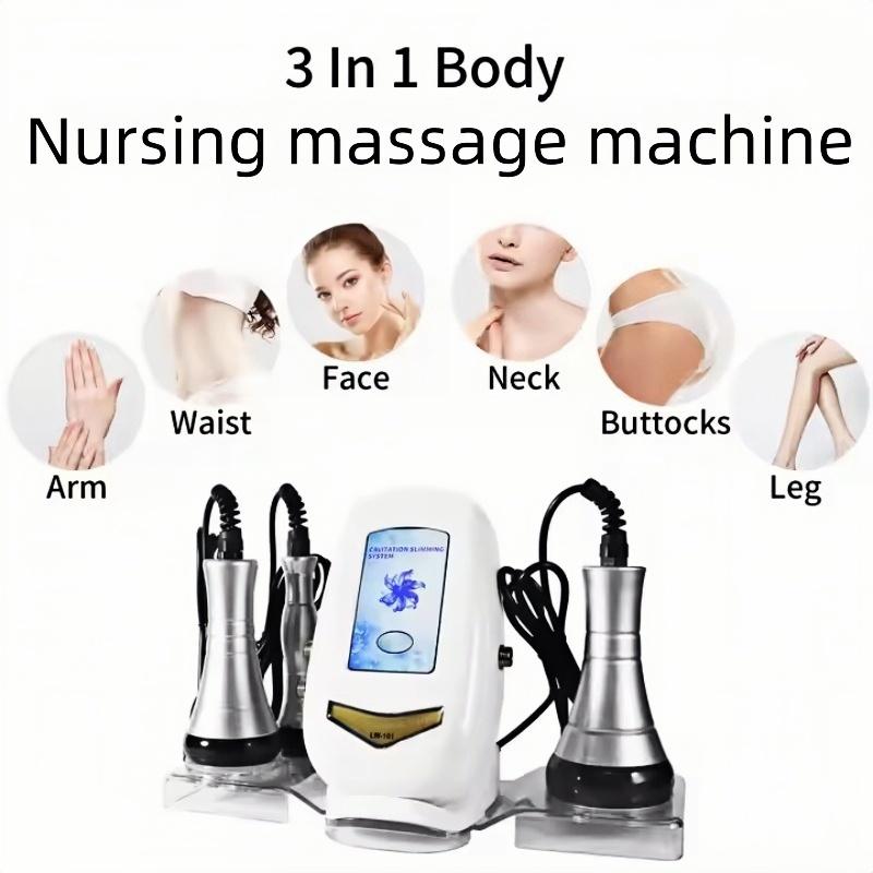 American Plug 4-In-1 Facial Body Massager, Home Spa Equipment, Full Body Scrubber, Multi-Functional Beauty Tool Gift for Women & Mom