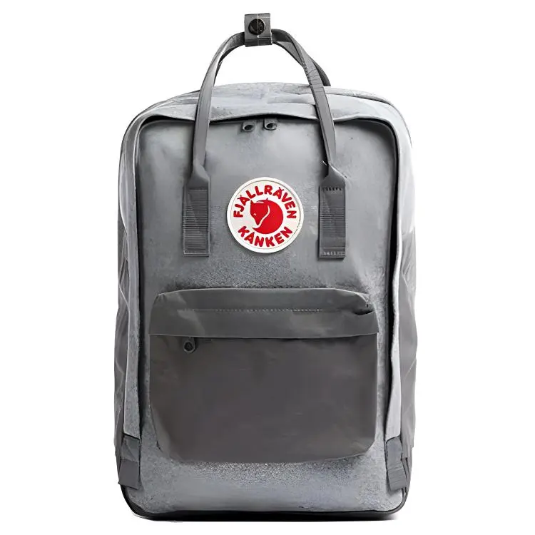 Fjallraven Re-Wool 18L Laptop Backpack for Men and Women – Casual Outdoor Style in Grey Nylon