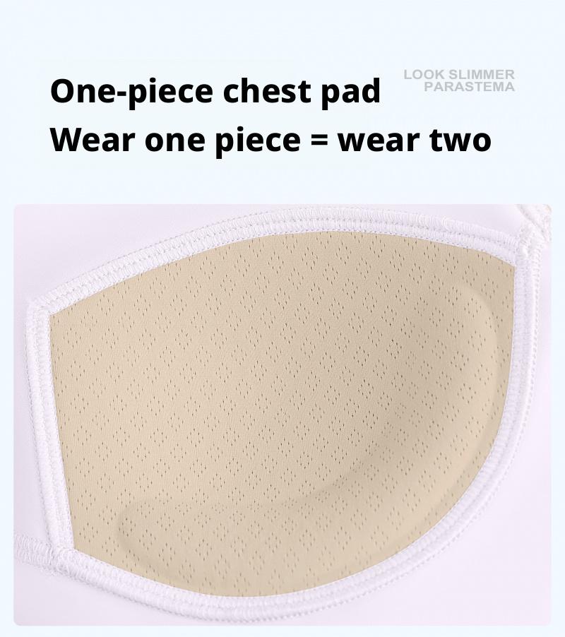 Women's High Stretch Naked Feeling Sports Beauty Back Bra, Summer Slim Fit Yoga Camisole with Chest Pad, Fitness Tank Top