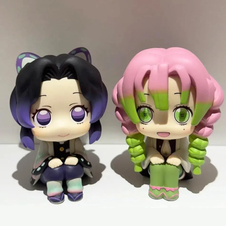New Anime Demon Slayer Nezuko Tanjirou Zenitsu Inosuke Lookup Figurine Kawaii Action Figure PVC Model Collectible Doll Toys