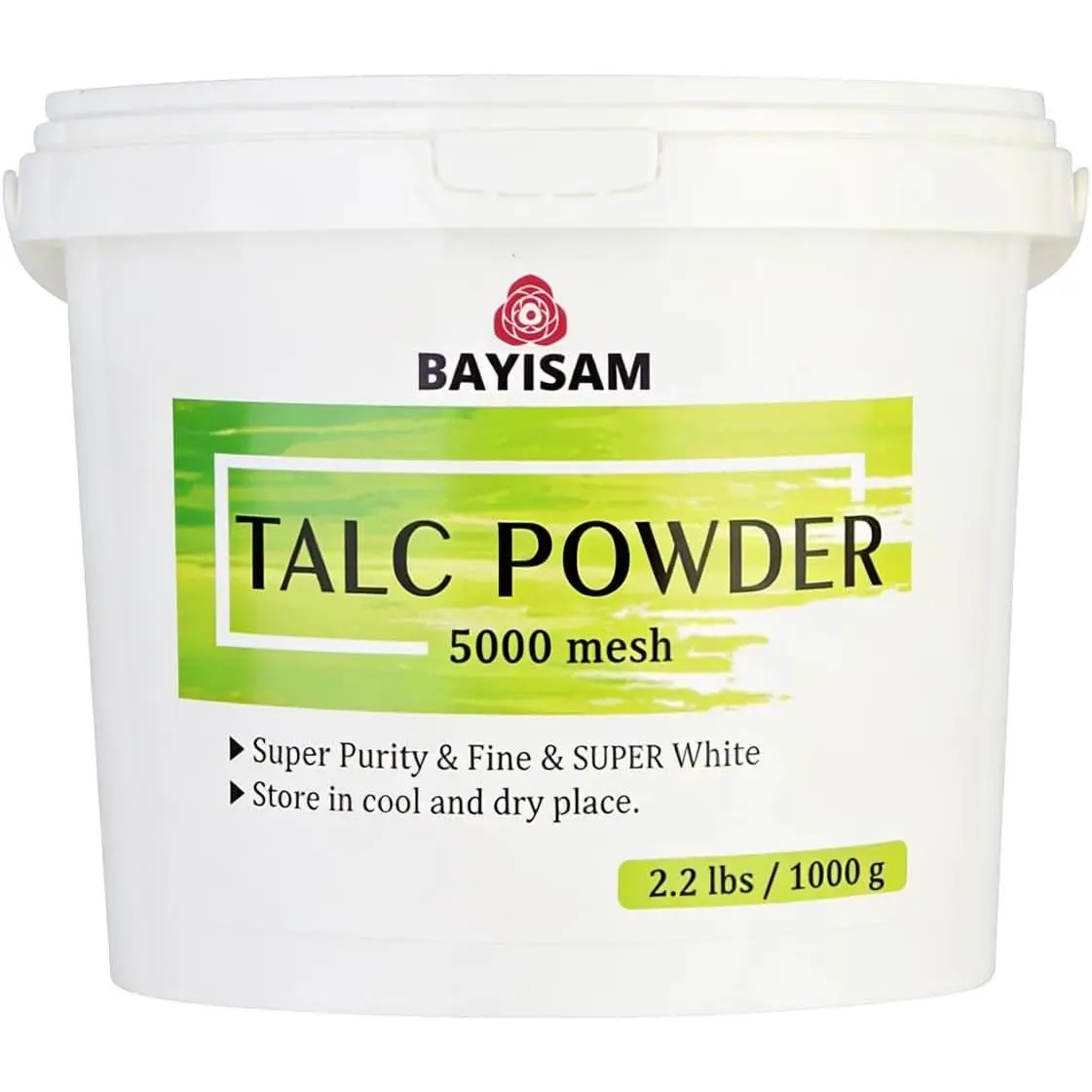 2.2LBS Super Purity 5000Mesh Microfine Multi-Purpose Talcum Powder for Chalk Painting, Tire Lubrication, Fitness