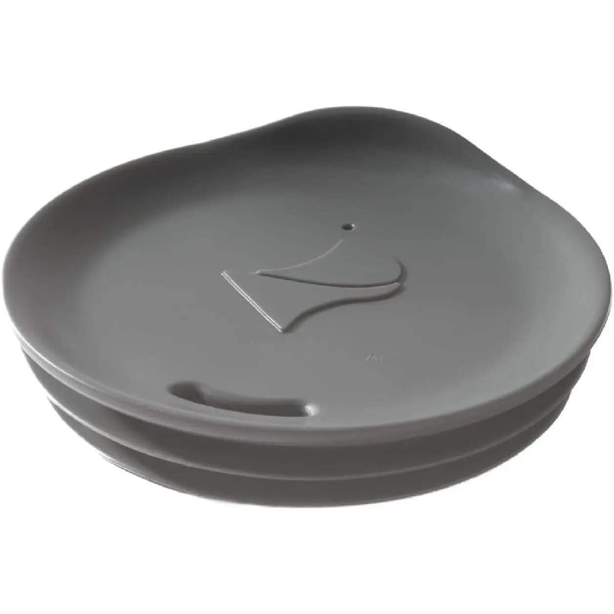 , Dishwasher-Safe  Lid for Coffee Cups and Mugs | Take Your Favorite Cup/Mug/Tumbler To-Go - This Lid fits drinkware with 2⅝“ to 2⅞“ Inside Diameter - Small Size, Grey