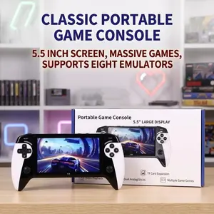 X9 Handheld Game Console, 5.5 Inch Large Screen, Dual Joystick Control, Supports Eight Emulators, Ideal for Retro Gaming Lovers