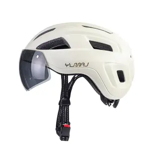 Yumaj Bike Helmet with Magnetic Goggles, Detachable Ultra-Light Soft Padding, Unisex Cycling Helmet for Races, Sports Equipment