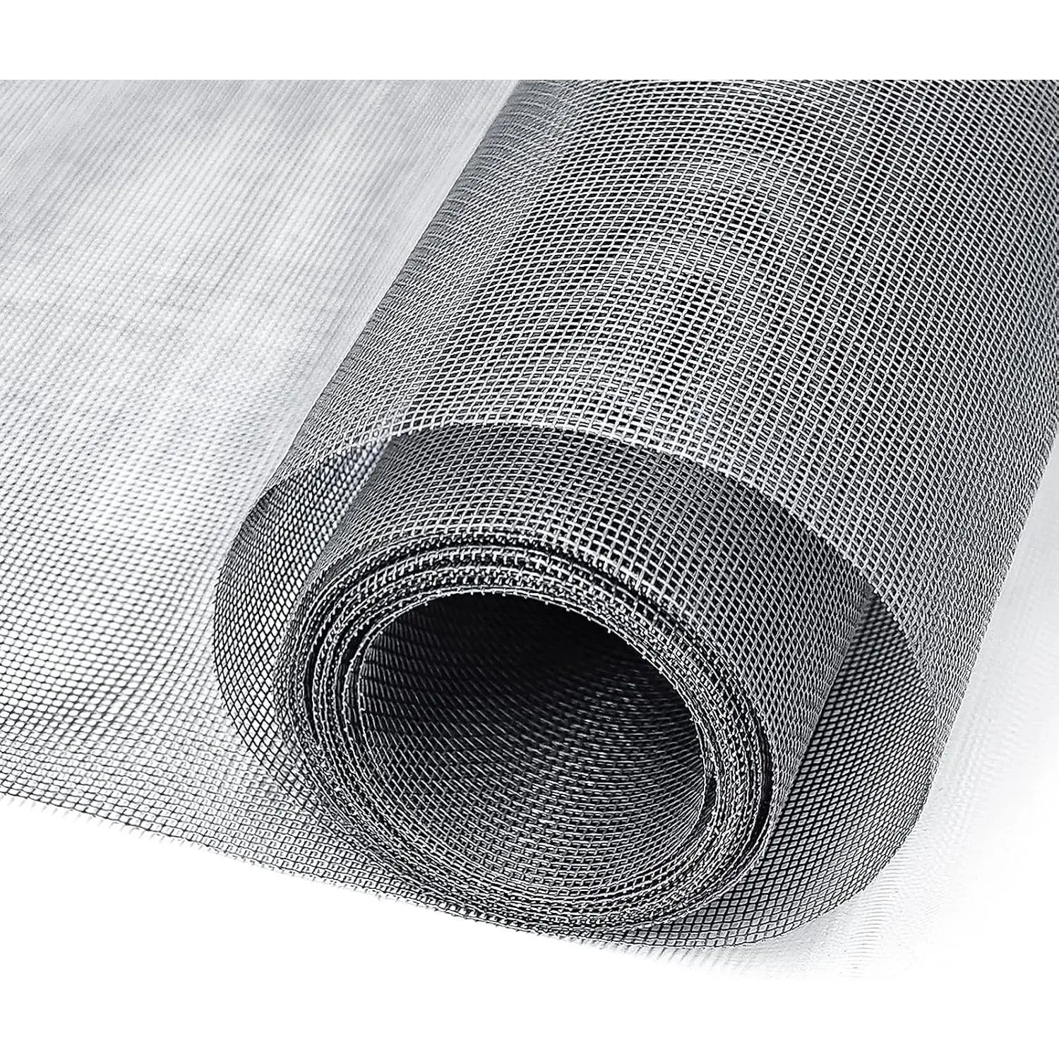 Window Screen Door Mesh,48”x118” Gray for Window&Door Replace | Screen Repair Kit,Fiberglass-Durable & Visibility & Cuttable & Washble, Easy to Install/DIY for Patio & RV