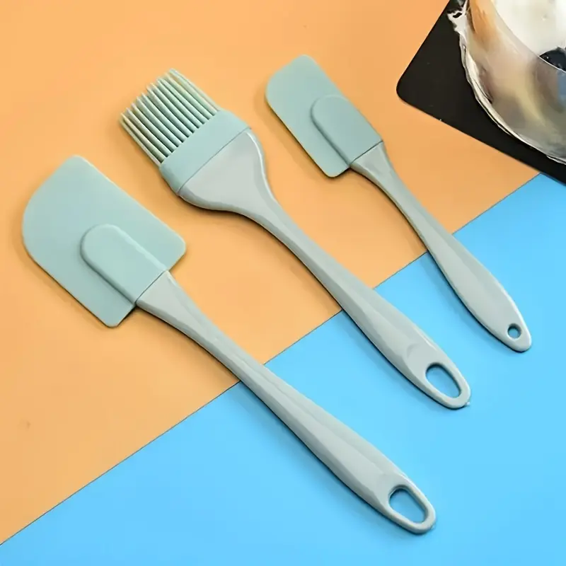3 pieces of food-grade silicone baking brushes, butter brush, cream brush, baking cooking rack oil brush, kitchen oil brush, baking tool set, kitchen tool supplies