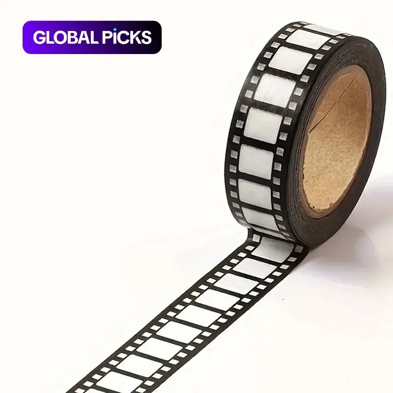 1 Roll 10m Adhesive Film Design Tape, Cute Craft Decorative Stickers for Diaries, DIY Creativity Notebook Stickers, Mask Tape, Scrapbook Projects Supplies, DIY Crafts Stickers, School Back-To-School Essentials #GLOBAL PICKS