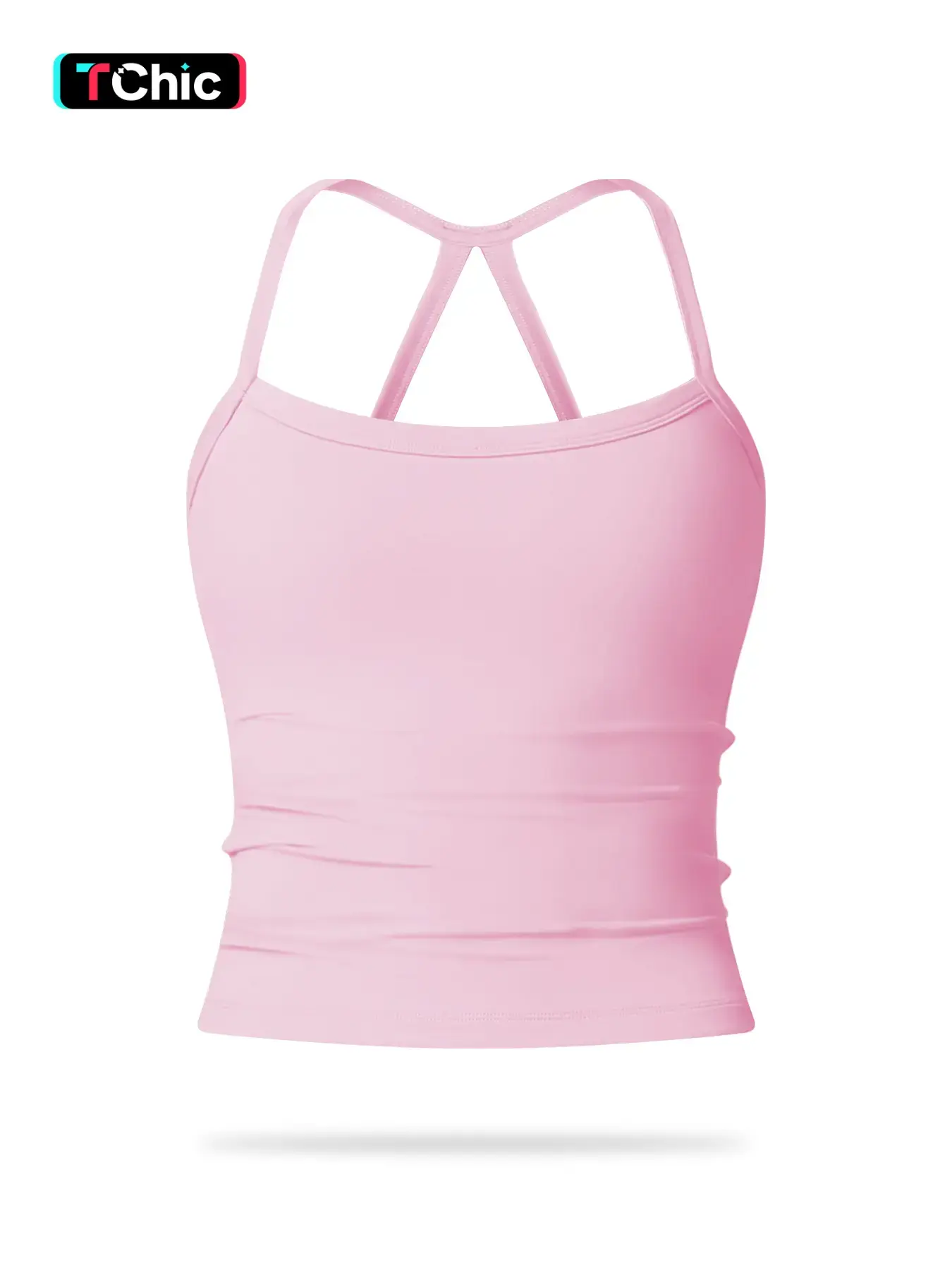 Women's Solid Backless Sports Cami Top, Quick Drying Breathable Sports Cami Top, Ladies Sportswear Gym Clothes for Indoor Outdoor Wear, Workout Tops, Breathable Activewear, Athletic Yoga Tops, Activewear Fitness, Athletic Apparel, Athletic Sports Clothing
