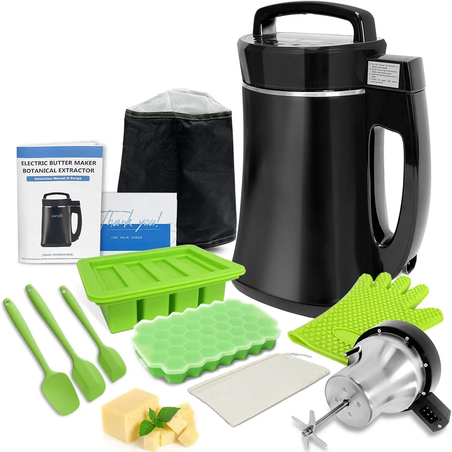 Decarboxylation | Butter Maker Infusion Machine,  Botanical Extractor for Making Homemade Butter, Oil,Tinctures, Easy , Including Recipe and Complete Accessories
