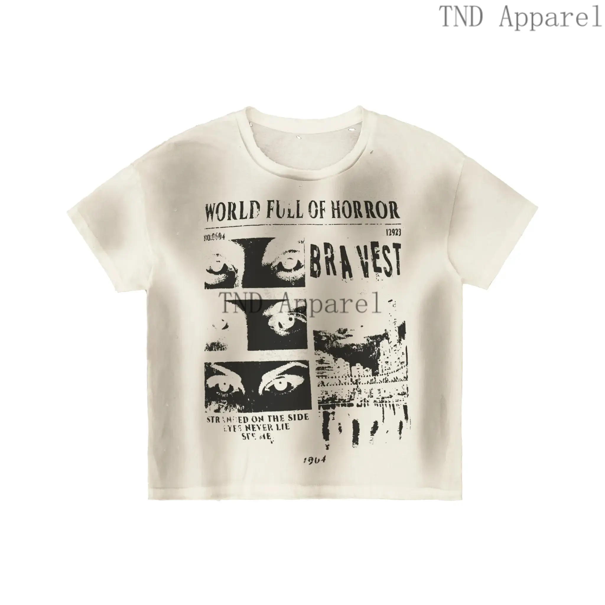 Men's Vintage White Graphic Short-Sleeve Cotton T-Shirt - Unisex Relaxed Fit, Bold Statement Quote, Jesus & Alligator Alcatraz Design, Casual Breathable Comfortable Menswear Top