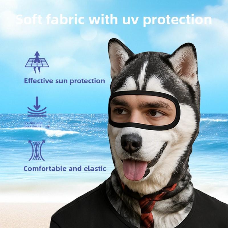 Sunscreen quick-drying motorcycle headgear dust-proof sunshade breathable mask animal series UV-proof ice silk headgear