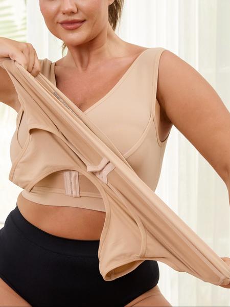 【Plus Size】 Solid Color Push Up Wide Strap Bra, Women's Comfortable Breathable Soft Stretch Bra,No Padding,Front Chest Buckles Design,Women's Lingerie for All Seasons,Ladies Knitted Underwear For Daily or Any Occasion