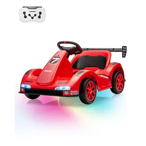 Electric Go Kart - 6v Battery Powered Drift Ride-on Car with Remote Control, Bluetooth Music & 3-Point Safety Belt | Interactive Power Display w/Stories & Songs | for Boys & Girls Ages 3+