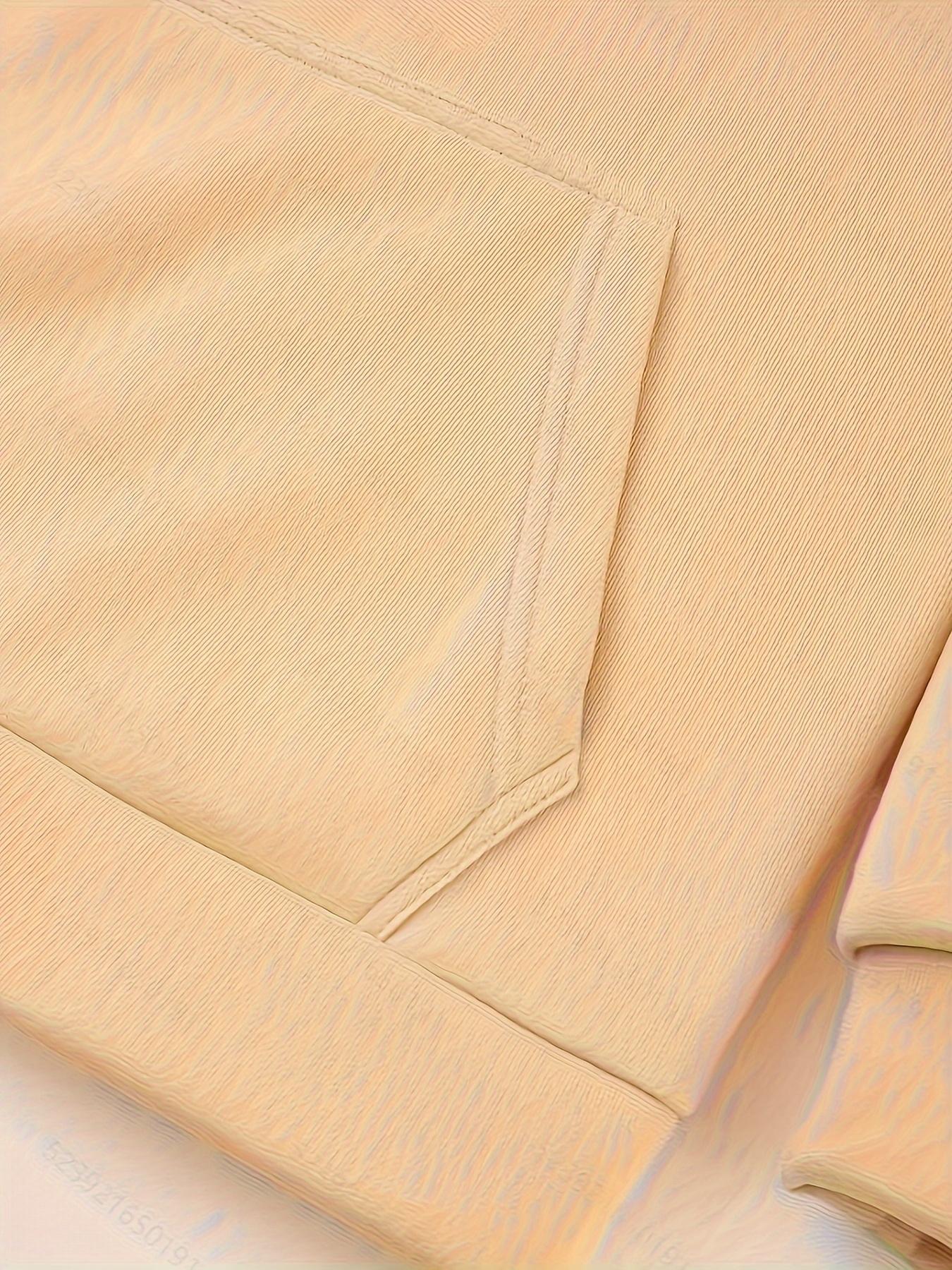 [Winter Warm Hoodie] Men's Heavyweight Hooded Sweatshirt - Winter Warm Pullover Hoodie, Casual Gym & Casual Attire, Machine Washable Solid Color Long Sleeve Hoodie for Men, Training & Outdoor Activities (Regular Fit, Autumn/Winter) - No Belt Loops/Ties