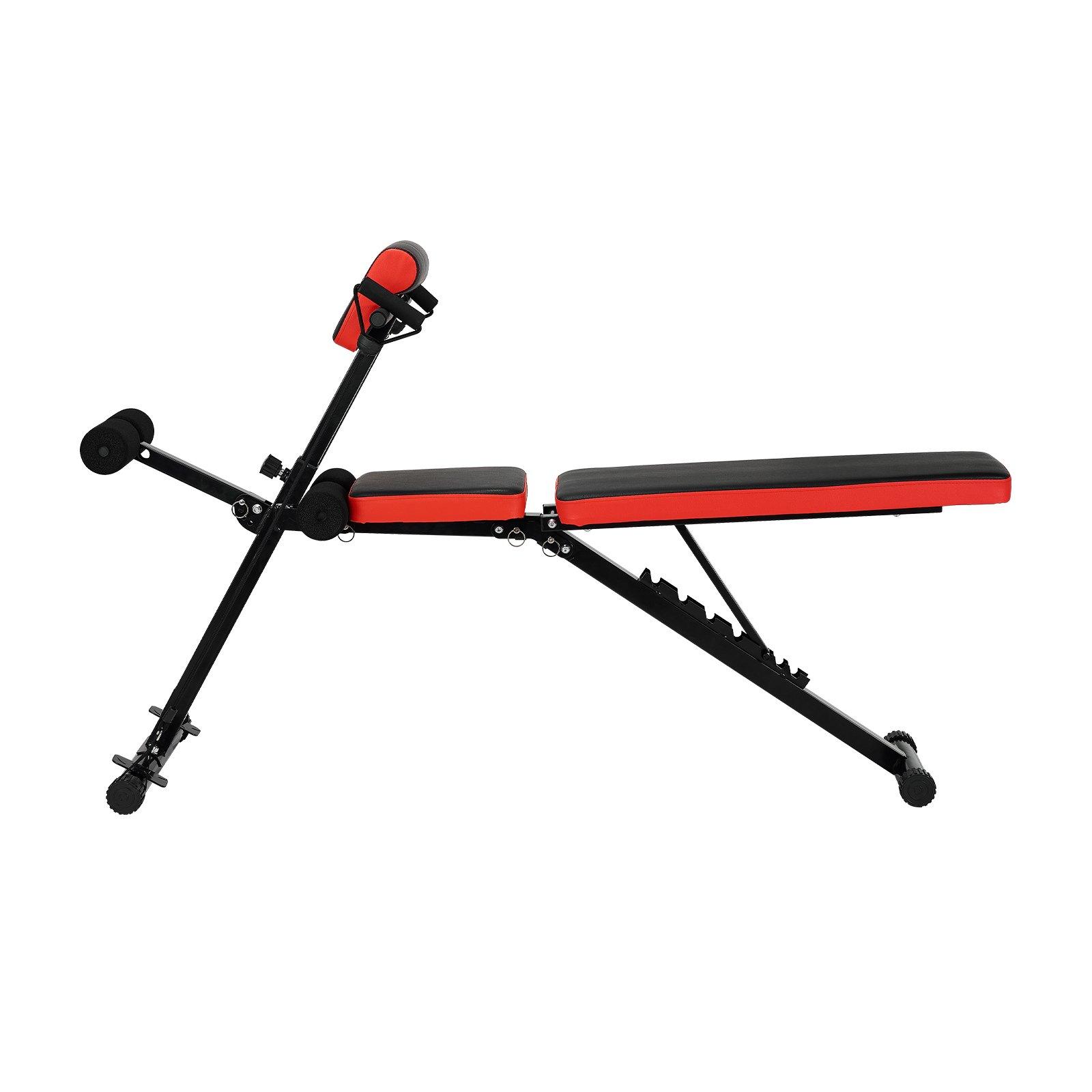 VEVOR Multi-Functional Weight Bench for Full Body Workout, Roman Chair Hyperextension Bench, 770 lbs Adjustable & Foldable Equipment for Back Arm Core Ab Workout, Sit Up Exercise Machine for Home Gym