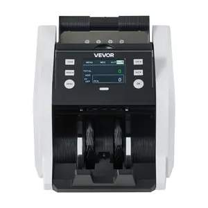 VEVOR Money Counter Machine, 1200 Notes/Minute, Cash Counter with Value Count, UV/MG/IR/DD/DBL/HLF/CHN Counterfeit Detection, TFT Display, Money Counting Machine Mixed Denomination for Dollar and Euro