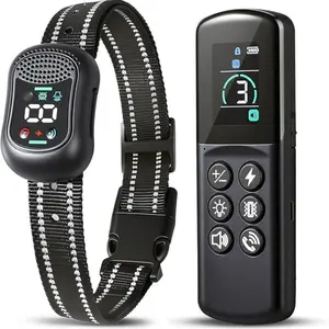 Multi-Function Voice Recall Pet Collar, 4900FT Remote Control, 4 Gentle Auxiliary Reminder Modes, IP67 Waterproof Rechargeable Collar for Small Medium Large Dogs 10-120lbs