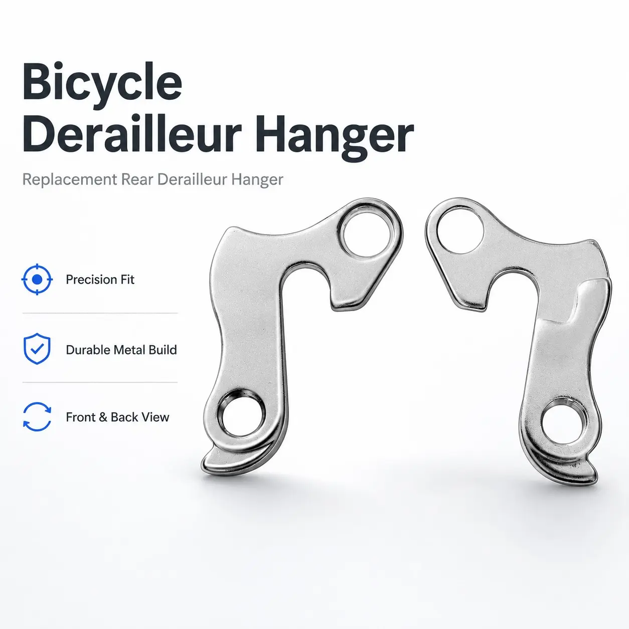 Aluminum Alloy Bicycle Rear Derailleur Hanger, Mountain Bike Frame Adapter, Gear Shifter Tail Hook, Durable Cycling Accessory