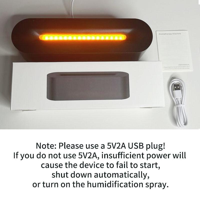 USB Flame Aromatherapy for Home Diffuser with Essential Oils, 7 Colors Flame Design USB Humidifier, USB Essential Oil Diffuser, Fireplace Humidifier