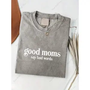 230G Reusable, Funny Moments of a Great Mom Printed, Premium Batik Vintage Style, Women'S Summer Attire, Casual for Home And Outings, Halloween Celebration