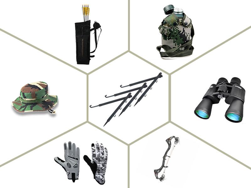 AGS Highwild Tree Stand Bow Hanger Gear Holder Accessory Hook - Pack of 3