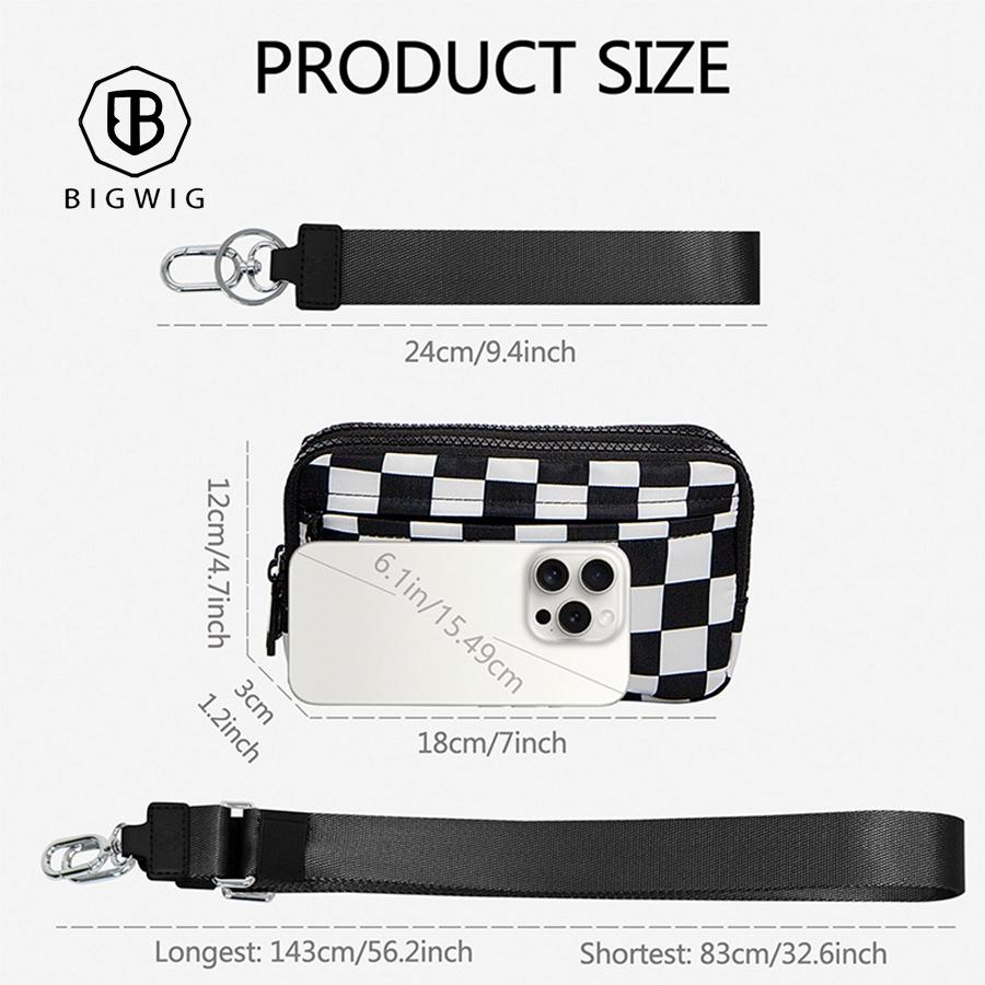 BIGWIG Dual Mode 2 in 1 Wallet – Nylon Wristlet & Crossbody Bag for Women, Fits Most Smartphones, Stylish & Versatile wallets purse