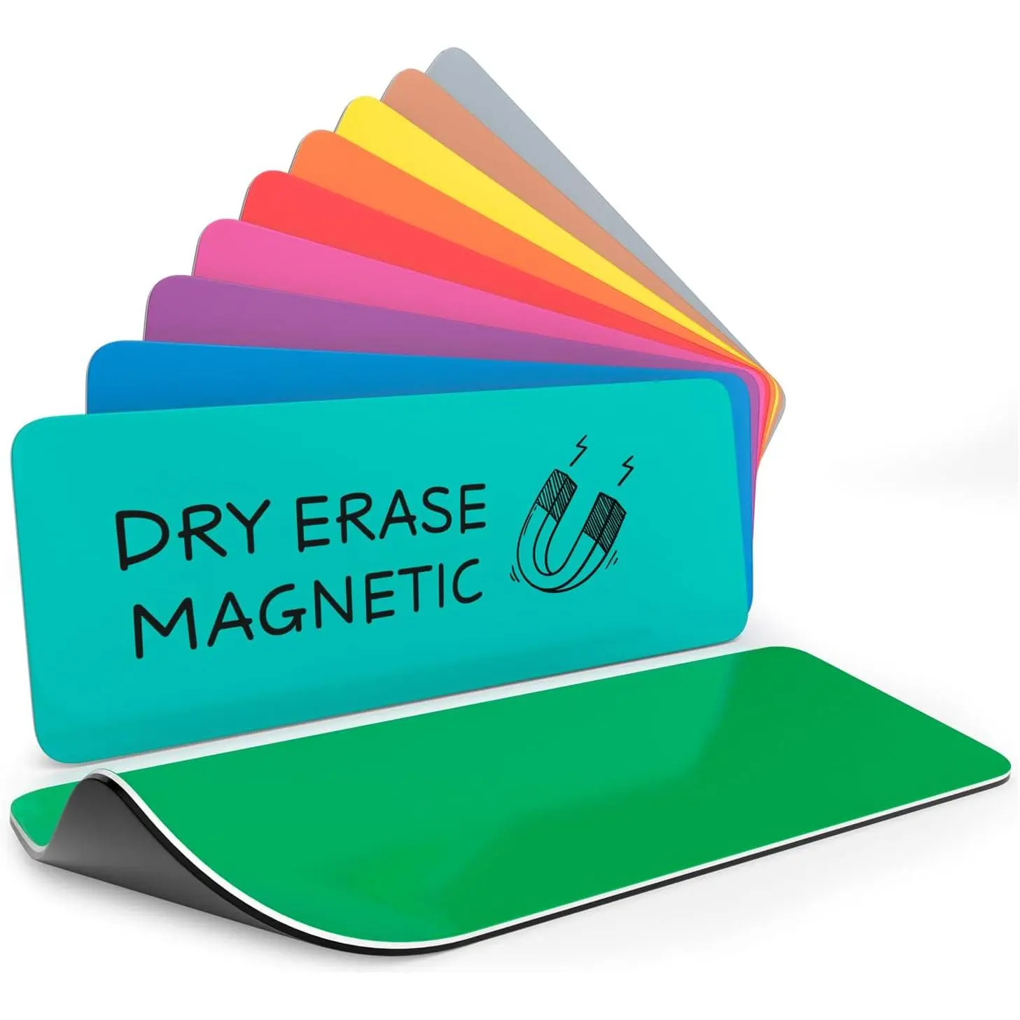 10 Pack Dry Erase  Labels 3.1" x 1.2"  Erasable Dry Erase  for Whiteboard Fridge Locker  Name Tags for Classroom Teachers School Bus Accessories Color-Coded