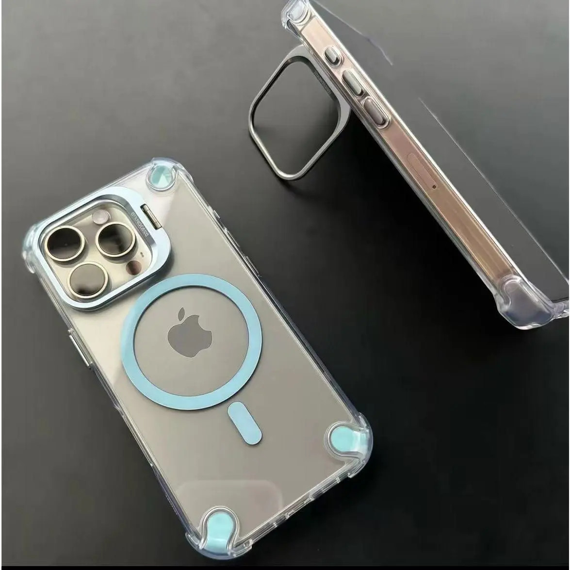 Transparent Magnetic Smartphone Case - Dopamine Color System, Lens Camera Protection, Shockproof, 4 Corner Brackets, Customized for iPhone 16,16 Pro Max,17,17 Pro Max, Supplier Warranty Casing Cover Accessory