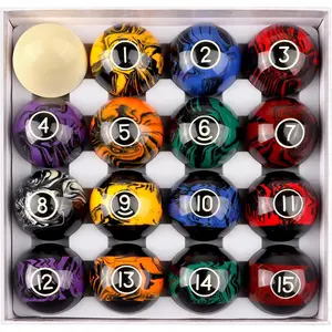2 1/4-Inch Professional Regulation Size Billiards Pool Balls Set, Standard Set of 16 Pool Balls for Billiard Table, Pool Table Accessories (Several Colors Available)