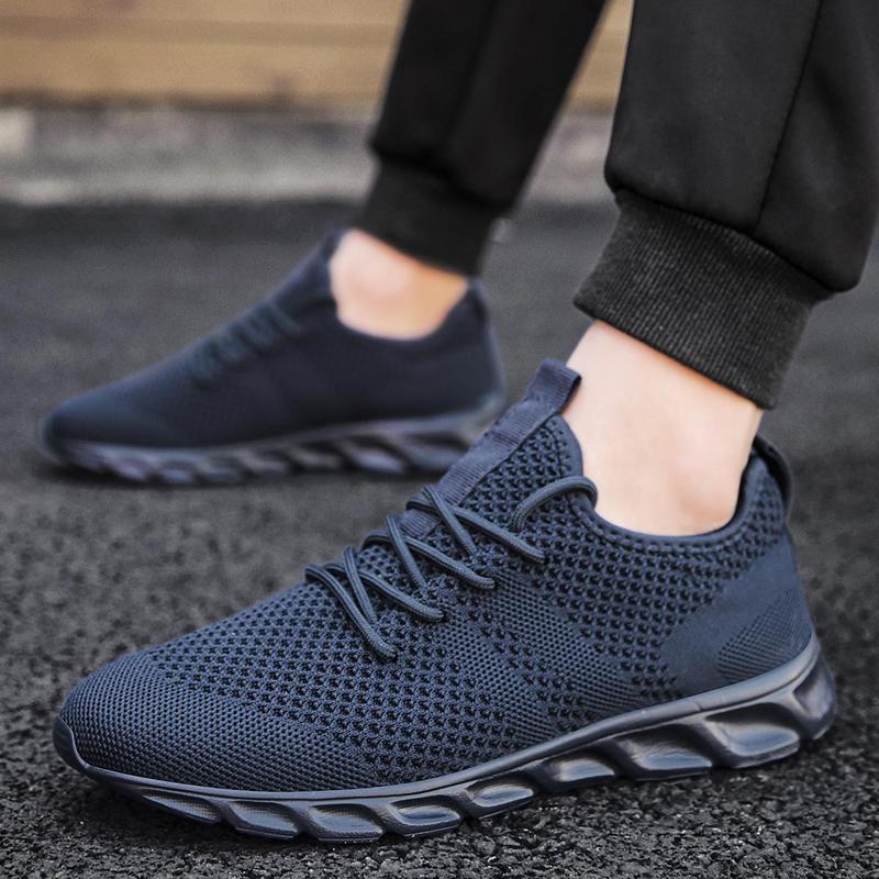 Casual Running Sport Shoes For Men's Outdoor Mesh Light Weight Breathable Athletic Fashion Sneakers Non Slip Walking Gym Shoes