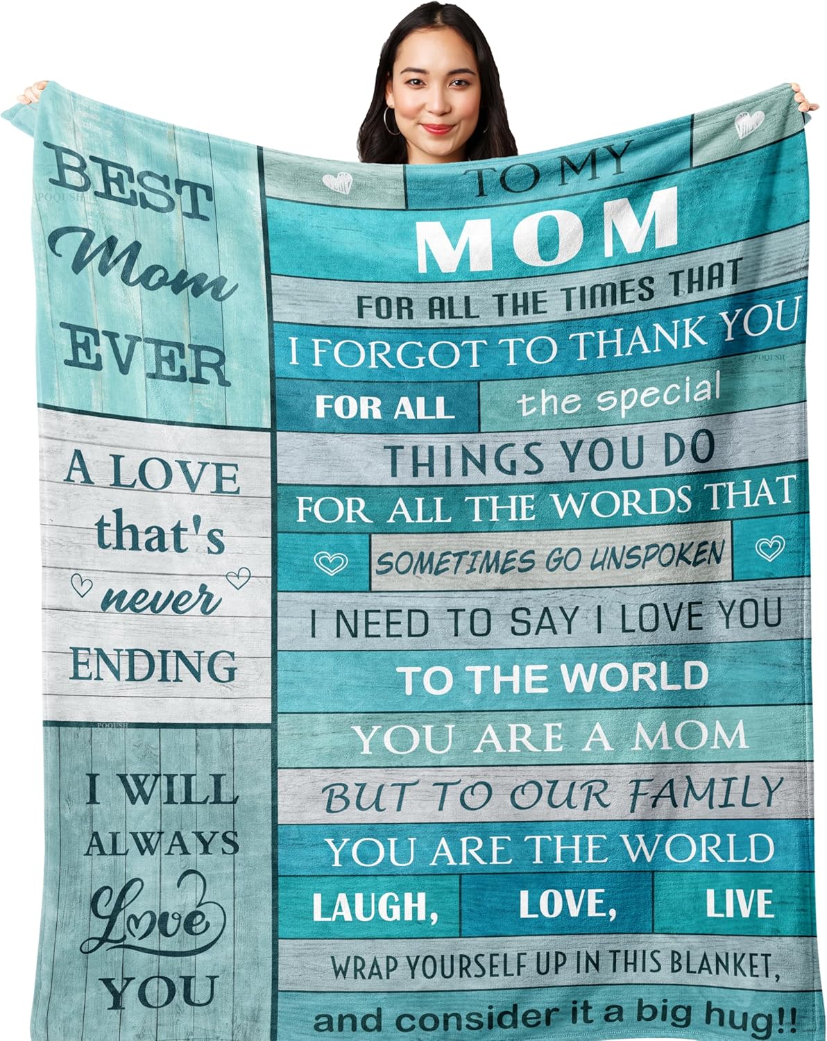 Gifts for Mom, Birthday Gifts for Moms, Mom Birthday Gift for Valentines Christmas Mothers Day, Mommy Blanket 60"x50"