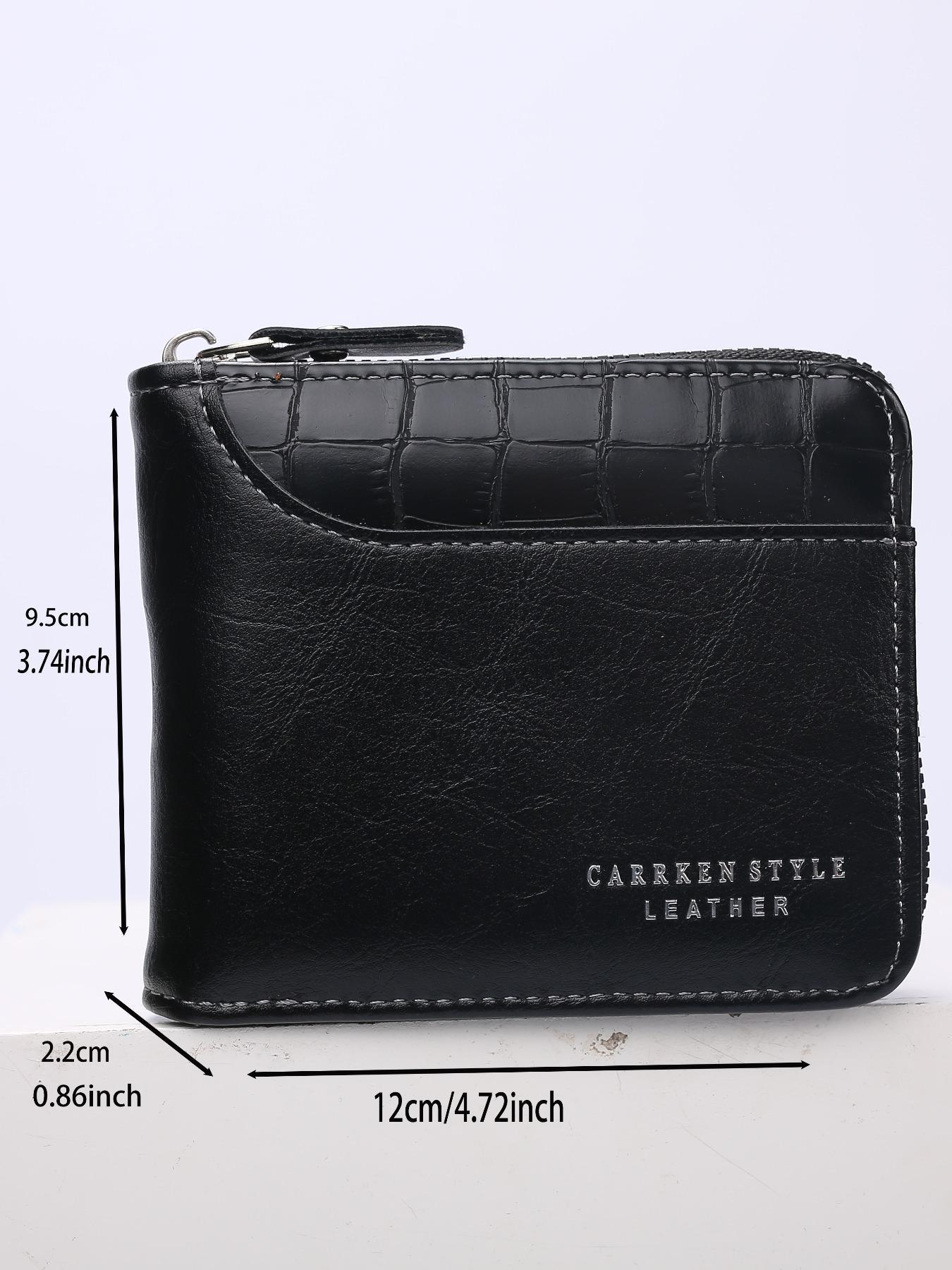 Men's Business Fashion Patchwork Short Wallet, Casual Multi Card Slot Wallet for Daily Used, Vintage All-match Durable Bifold Wallet for Men, Business Style Wallet