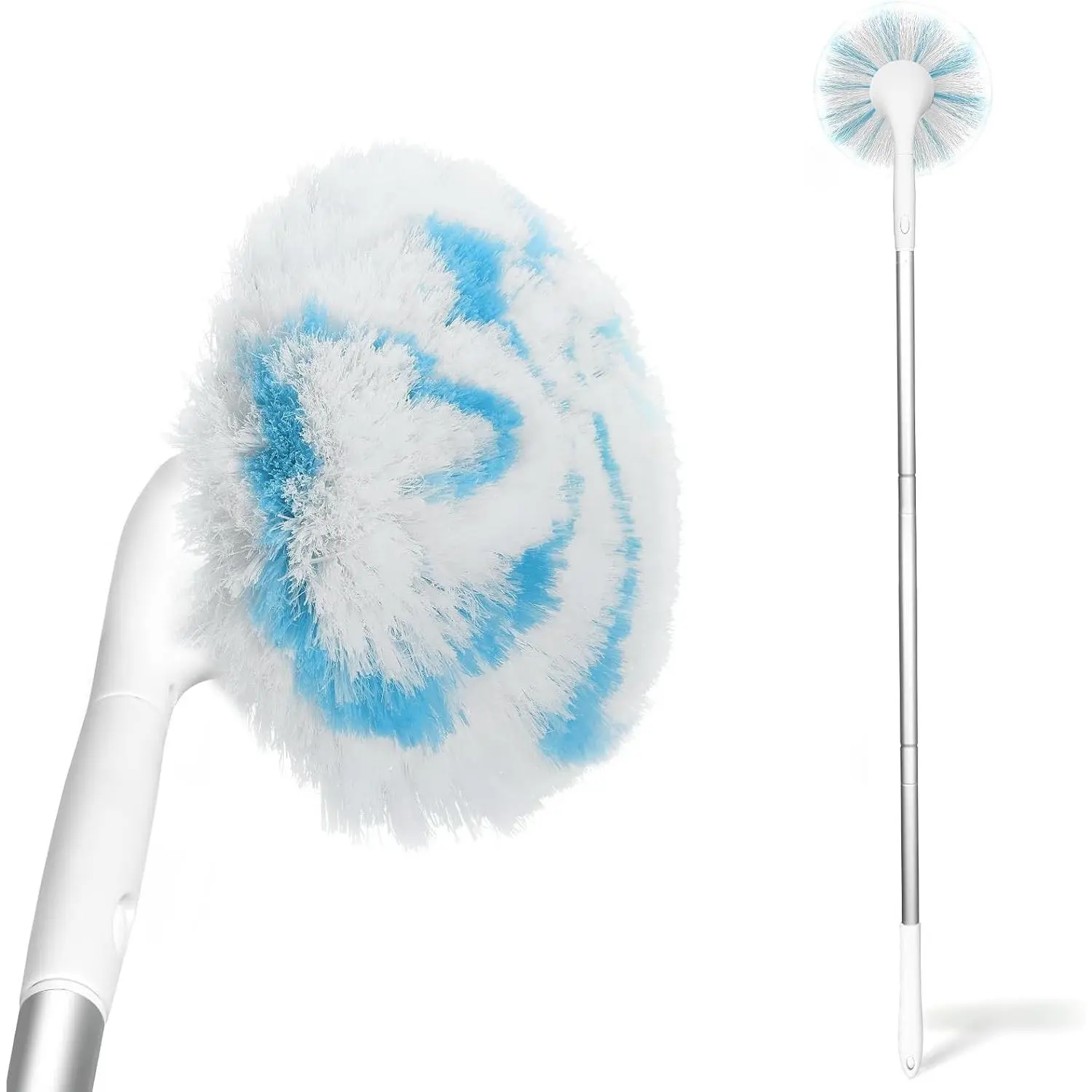 Tub Tile Scrubber Brush with 48" Long Handle, 2026 Version 1 Pc Non-Scratch Soft Tub Mop, All-in-One Adjustable Bathroom Brush for Bathtub, Shower, Sink, Faucet, and Wall Tile