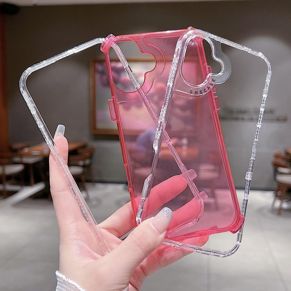 Candy Color Smartphone Case for Multiple iPhone Models (17/16/15/14/13/12 Pro Max) - Durable 3-Layer Anti-Drop Shockproof Heavy Duty Bumper Handheld Casing, Crystal Mobile Phone Accessories Candy Color Smartphone Case for Multiple iPhone Models (17/16/15/14/13/12 Pro Max) - Durable 3-Layer Anti-Drop Shockproof Heavy Duty Bumper Handheld Casing, Crystal Mobile Phone Accessories