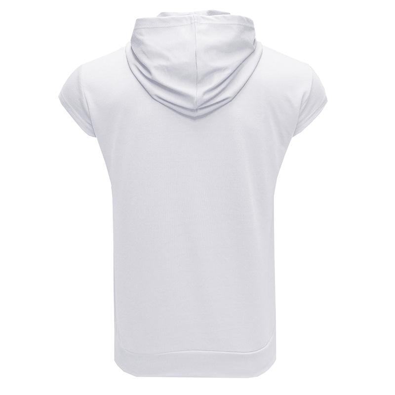 Men's Summer Sleeveless Hooded Vest Athletic, Fitness, & Outdoor Gilet |     American-Style Zip-Up Sweatshirt Vest