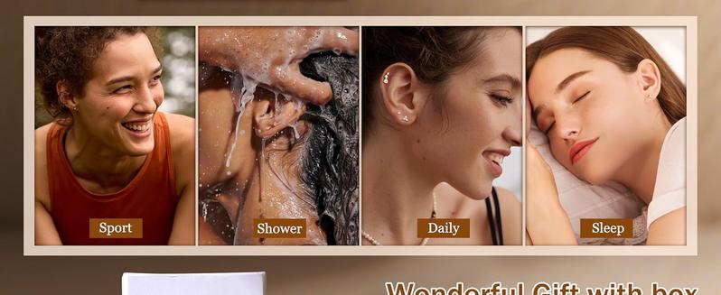 MILACOLATO S925 Sterling Silver Flat Back Earrings for Women Hypoallergenic - 14K Plated Gold Flatback Stud Earrings Cartilage Helix Tragus Conch Piercing Jewelry 3 Pairs Dainty CZ Butterfly Studs