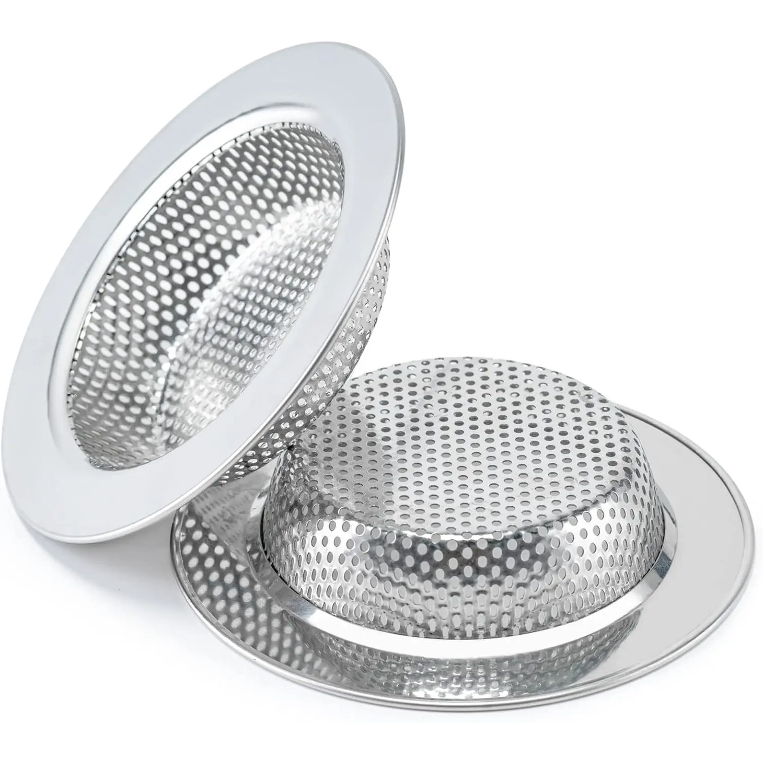 2 Pcs Sink Strainer  Most Kitchen Sink Drain Basket, Upgraded Double-Layer Safe Design Kitchen Sink Strainer (Outer Diameter 4.5 Inch) New model